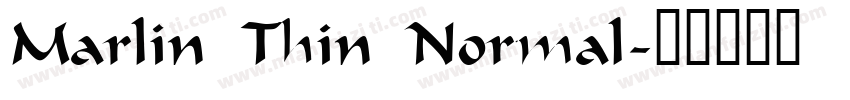 Marlin Thin Normal字体转换